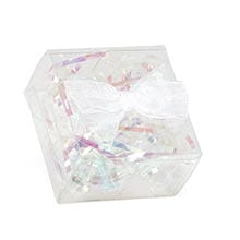 Bow Top Clear Favor Boxes