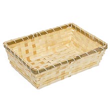 Natural Bamboo Xena Rectangular Baskets