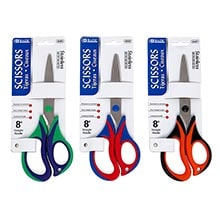 8" Soft Grip Scissors - 3 Pack