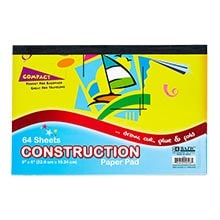 6" X 9" Construction Paper Pad (64 Sheets)