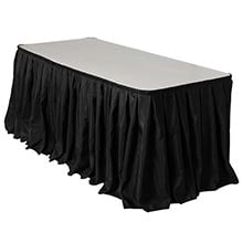 Polyester Rectangle Table Skirt