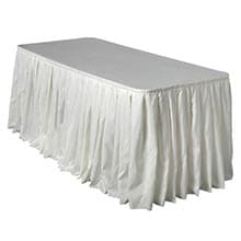 Polyester Rectangle Table Skirt