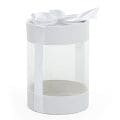 48ea - 3 x 3 Round PVC Containers with Cap - 10 Mil Thick by Paper Mart, Clear