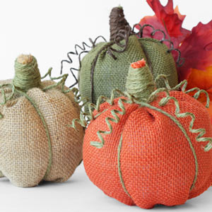 Burlap Pumpkins