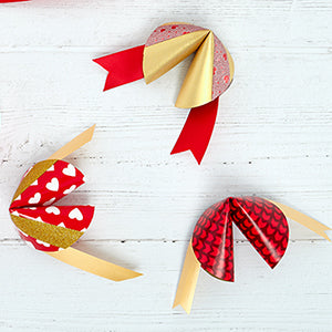 diy paper fortune cookies