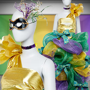 mardi gras window display