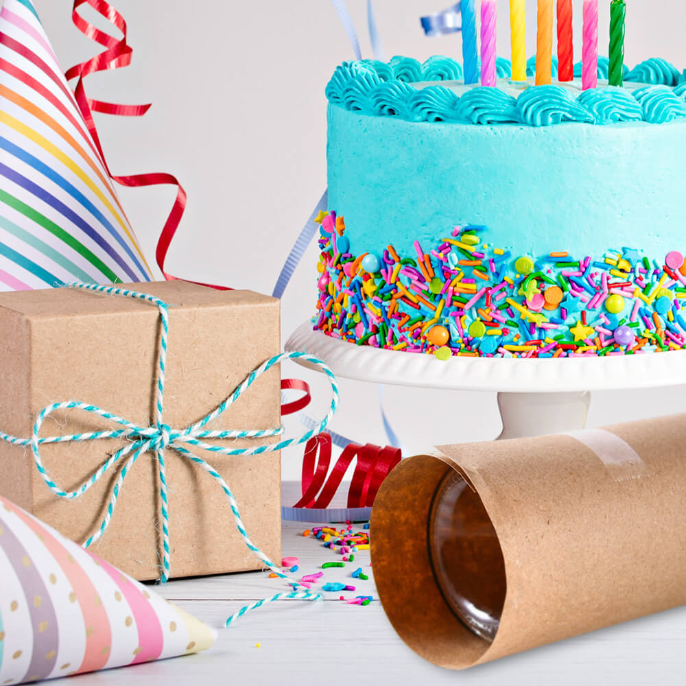 how to wrap a cylinder gift