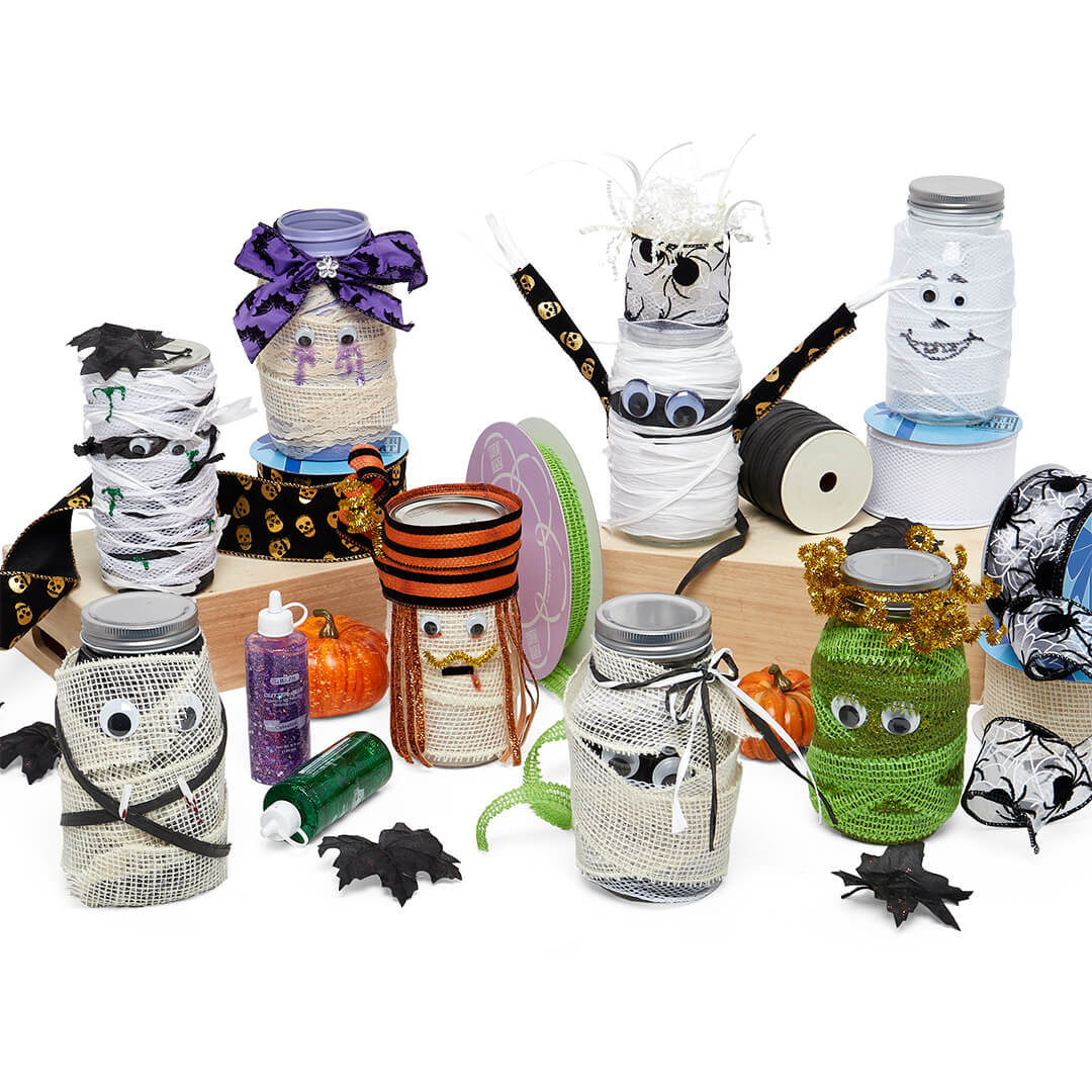 DIY Mummy Mason Jars