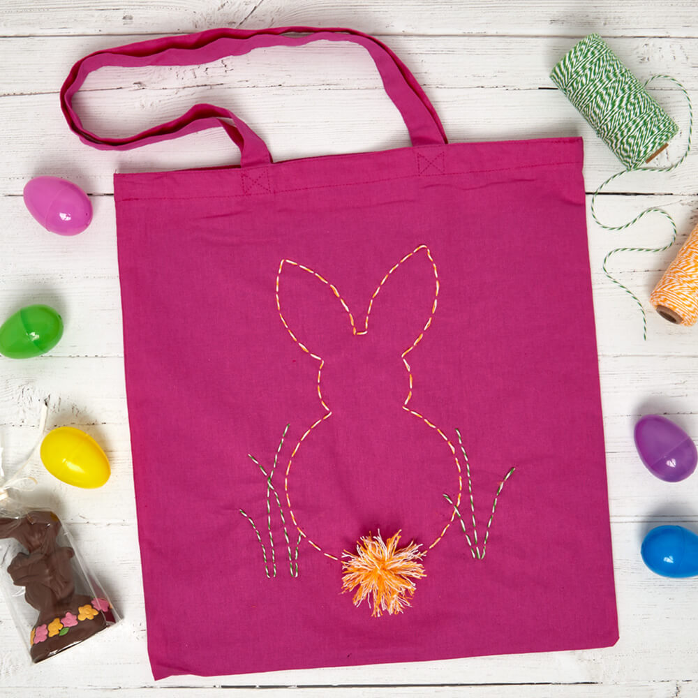 DIY Easter Bunny Tote Bags