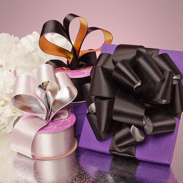 colorful satin ribbons