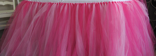 Tulle Table Skirt