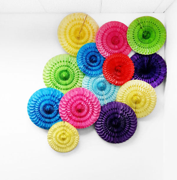 DIY Honeycomb Fan Wall Decor