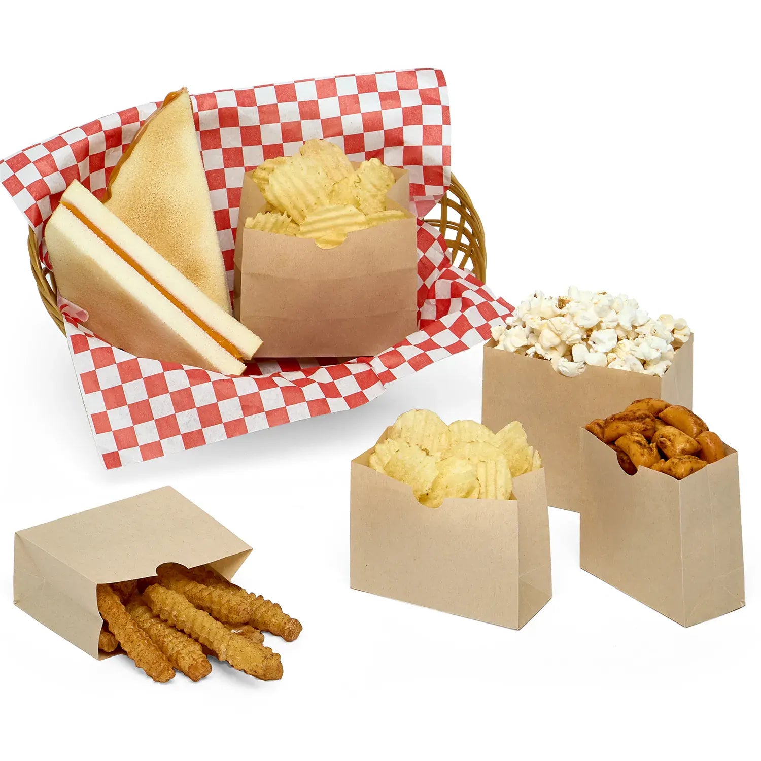 Kraft Snack Bags (1000/Pack)