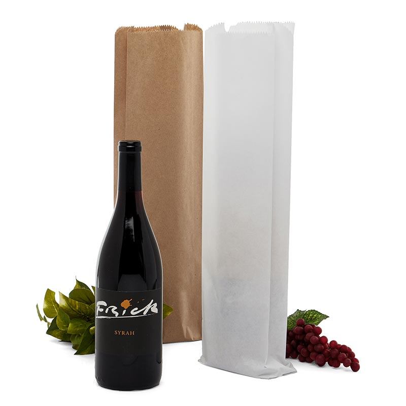 Gusseted Paper Wine Bags (1000/Pack)