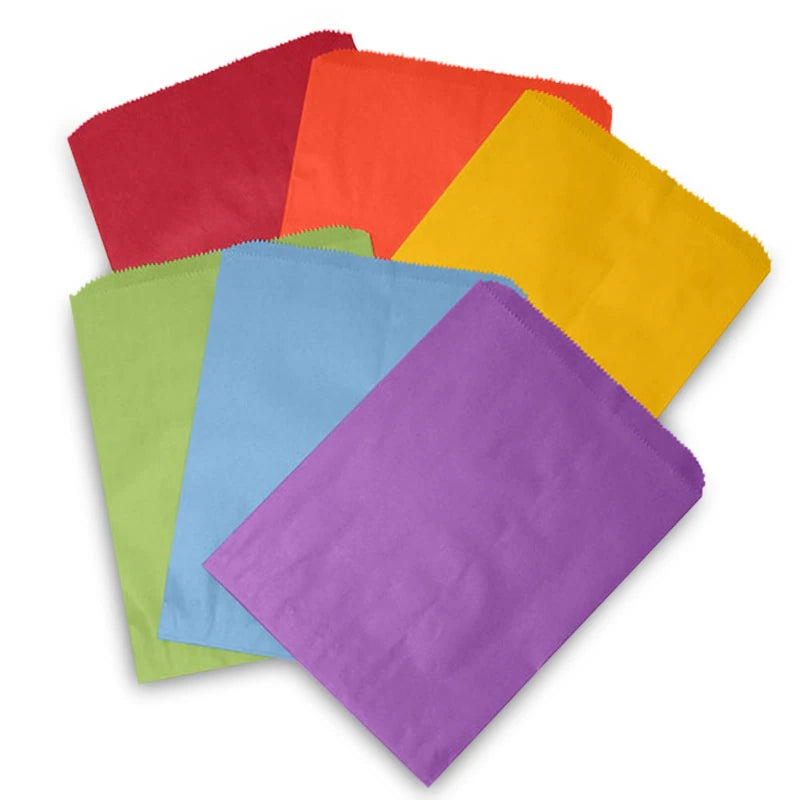 Colored Paper Merchandise Bags (1000/Pack)
