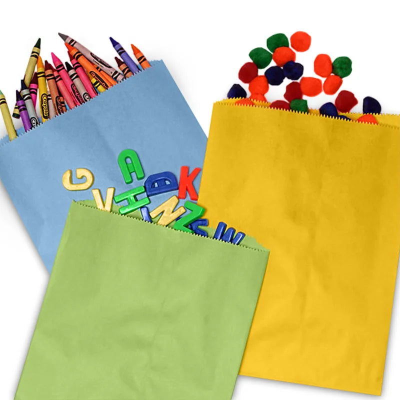 Colored Paper Merchandise Bags (1000/Pack)