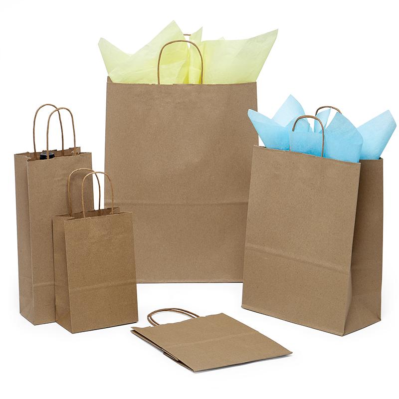 Eco-Friendly Kraft Shopping Bags