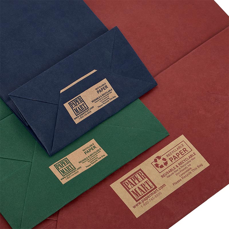 Kraft Tinted Color Shopping Bags (250/Pack)