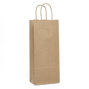 Eco-Friendly Kraft Wine Shopping Bags (250/Pack)