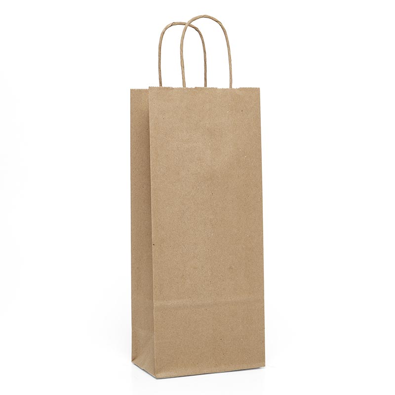 Eco-Friendly Kraft Wine Shopping Bags (250/Pack)