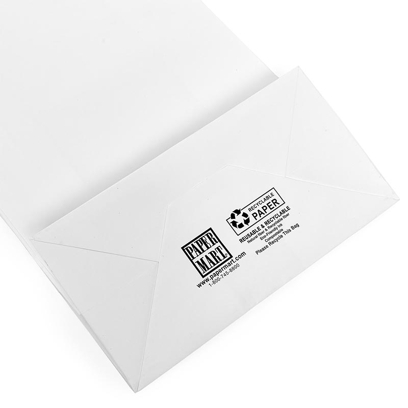 White Twisted Handle Paper Wine Bags (250/Pack)
