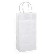 White Twisted Handle Paper Wine Bags (250/Pack)