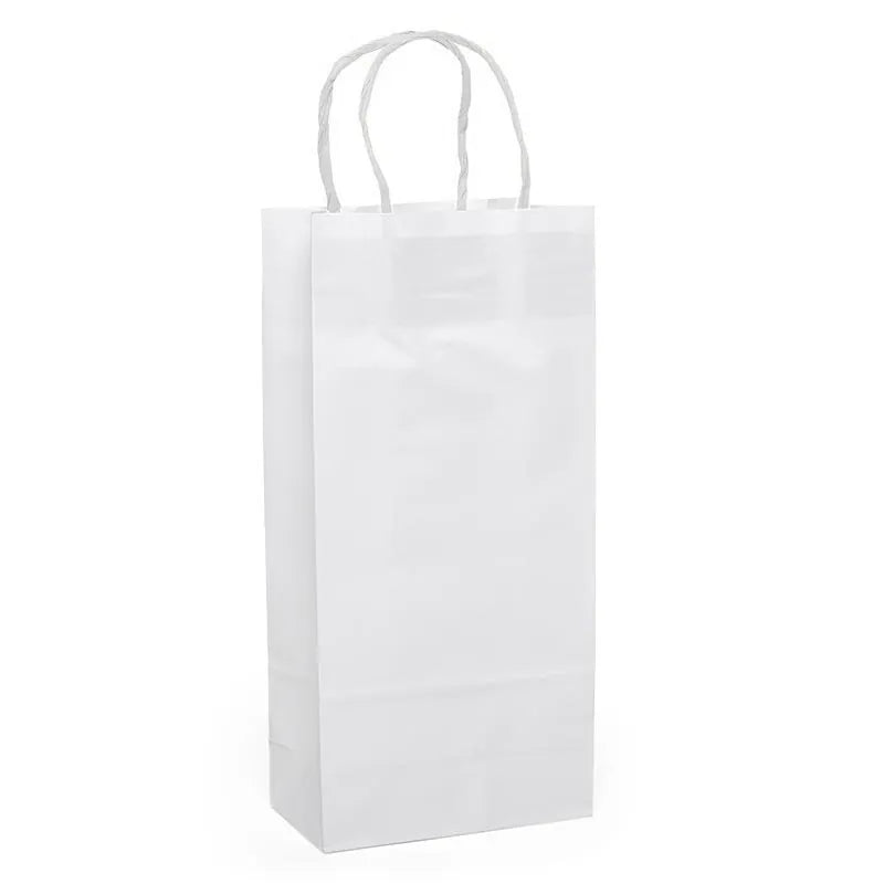 White Twisted Handle Paper Wine Bags (250/Pack)