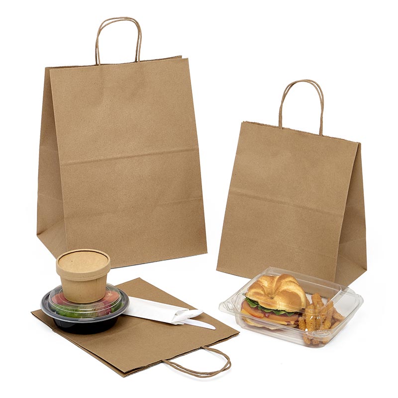 Tamper Resistant Take-Out Shopping Bags (250/Pack)