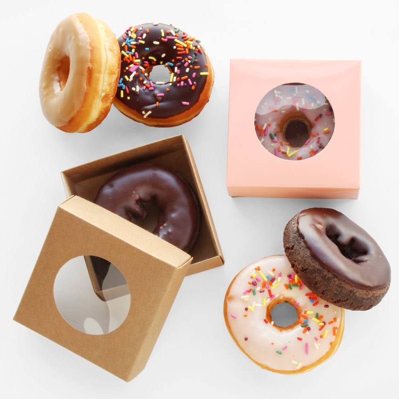 Cookie Boxes with Round Window (100/Pack)