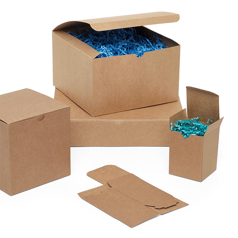 Natural Kraft Tuck Top Gift Boxes (100/Pack)