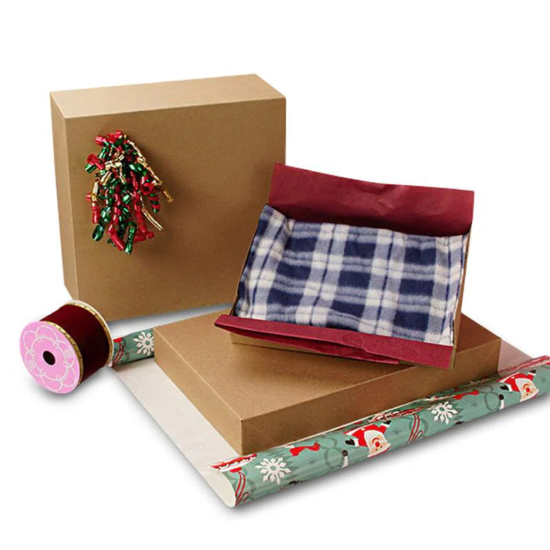 Recycled Kraft Apparel Boxes (100/Pack)