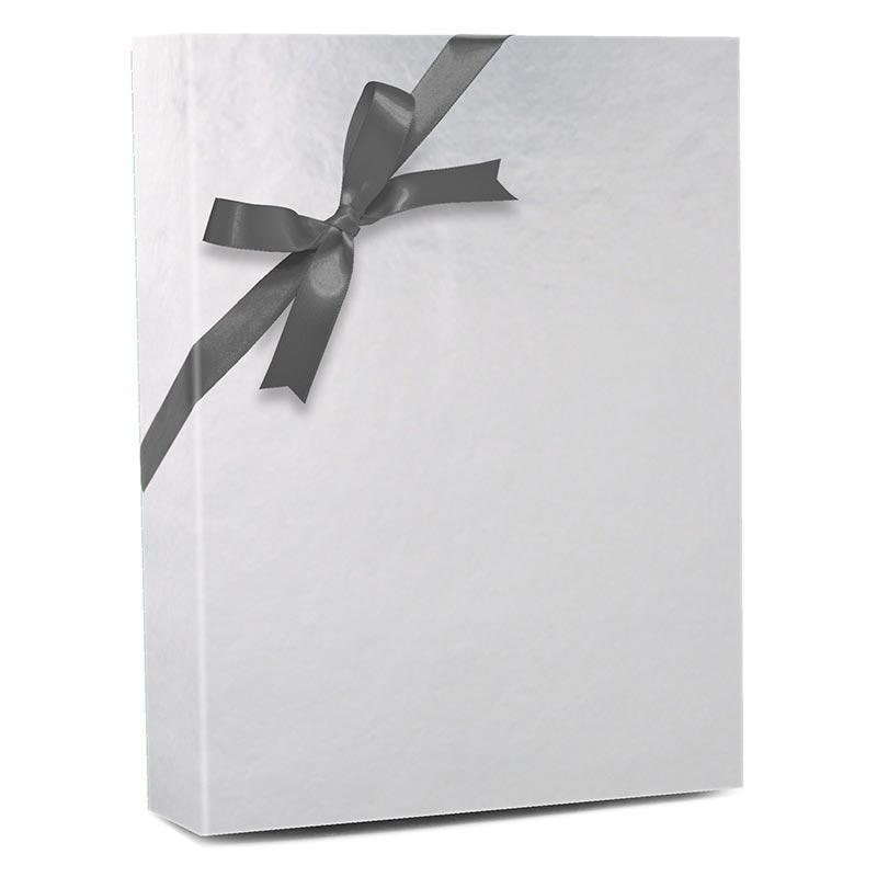 Silver Matte Metallic Gift Wrap