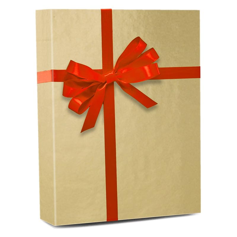 Gold Matte Metallic Gift Wrap
