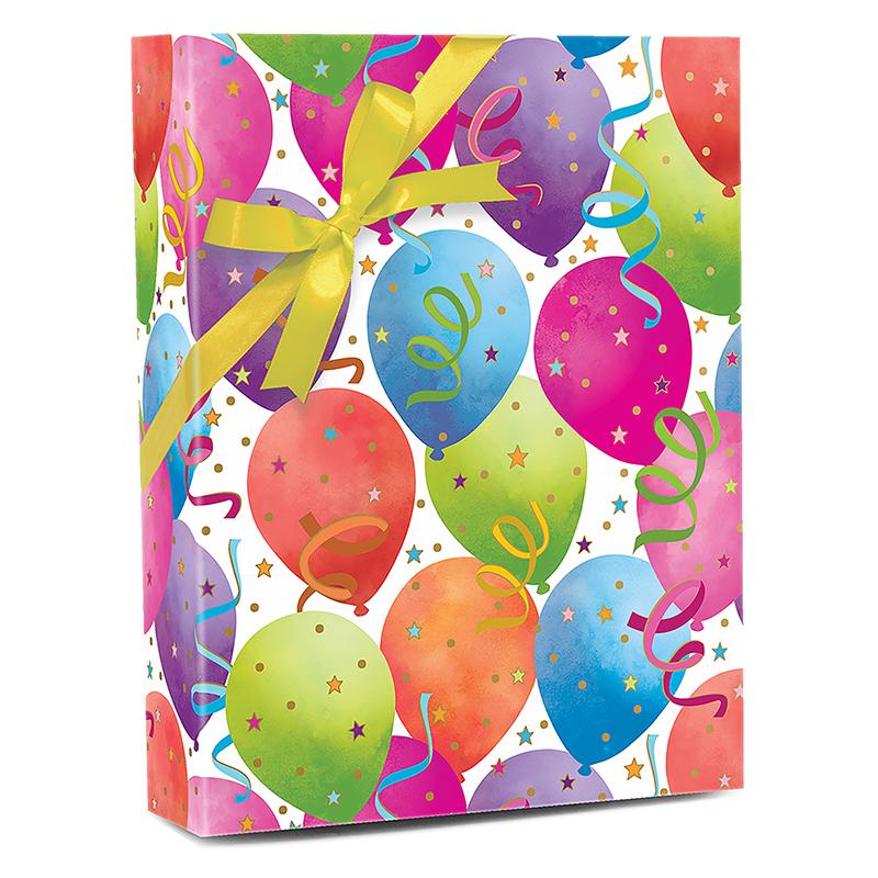 Balloon White Gift Wrap