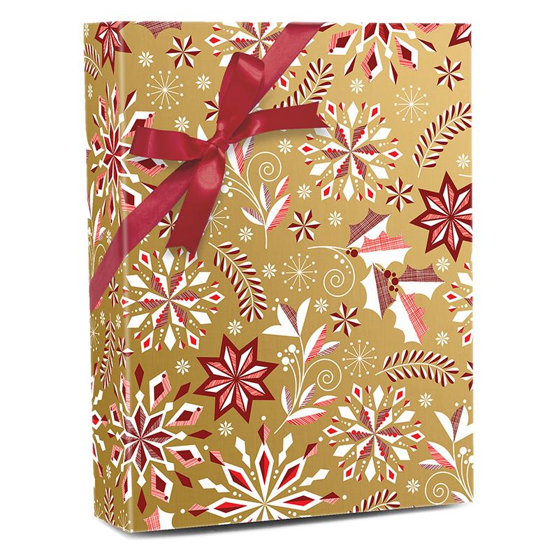 Merriment Gold Gift Wrap
