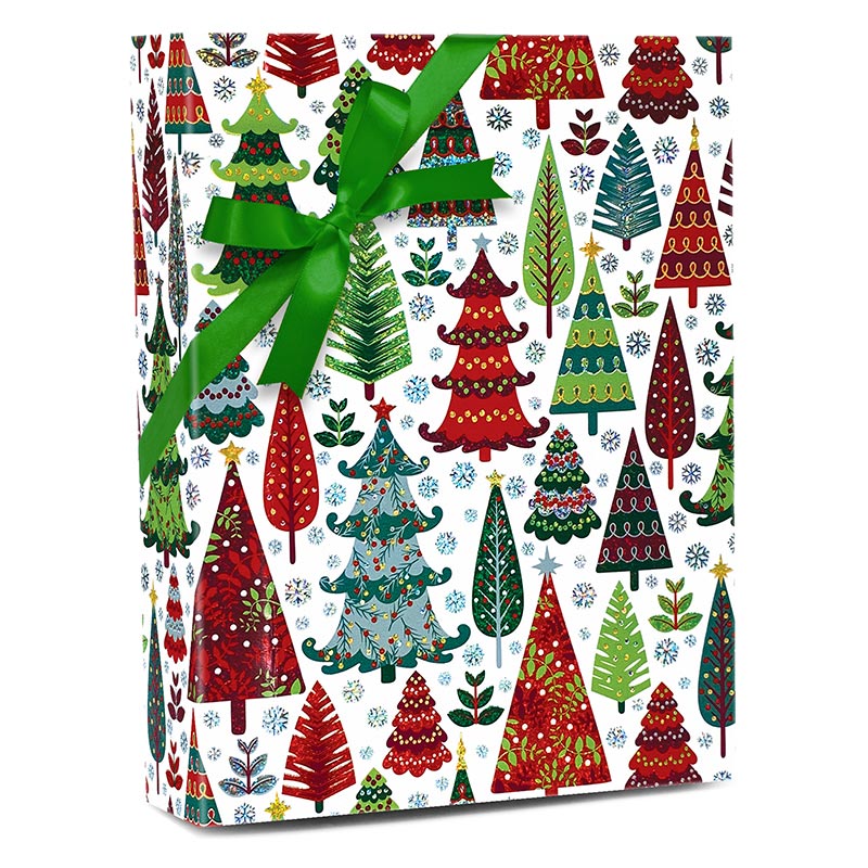 Holographic Trees Gift Wrap