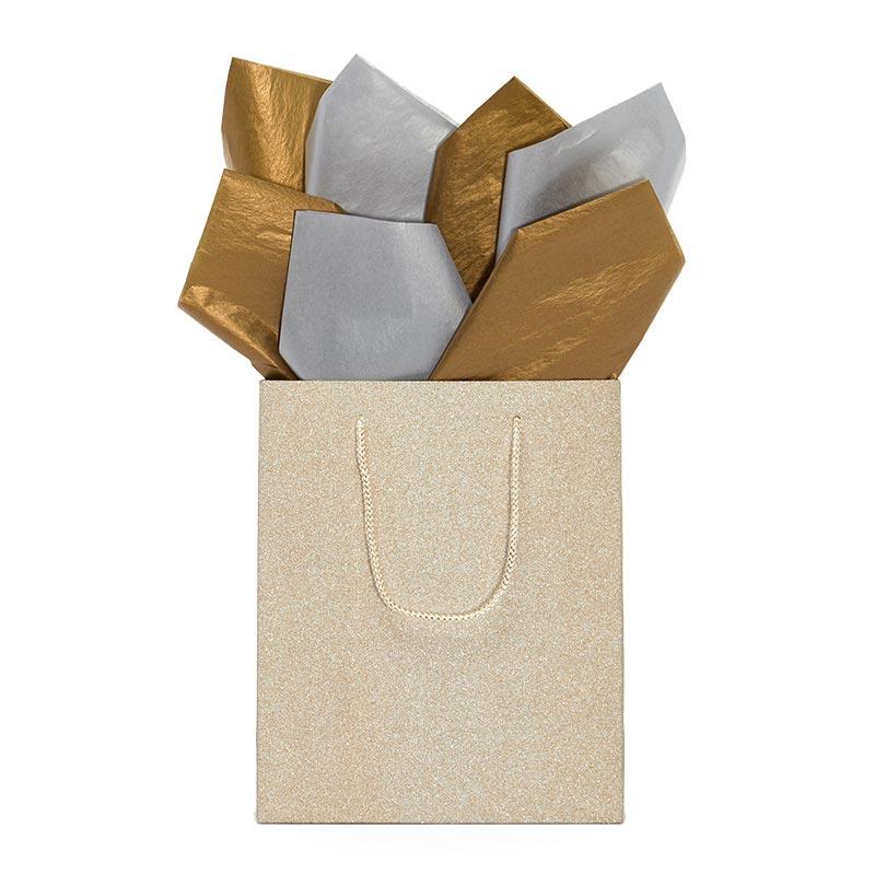 Double Faced Metallic Tissue Paper (100/Pack)