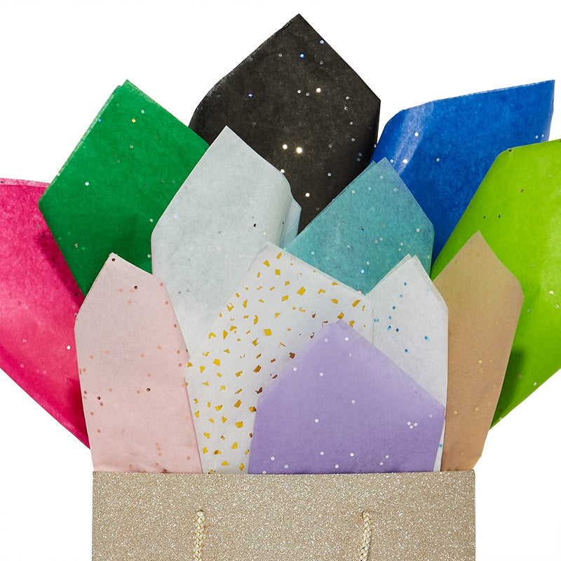 Glitter & Sparkle Tissue Paper (200/Pack)