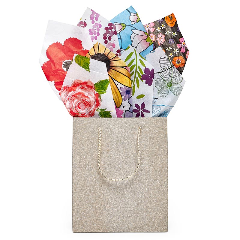 Floral Pattern Tissue Paper (240/Pack)
