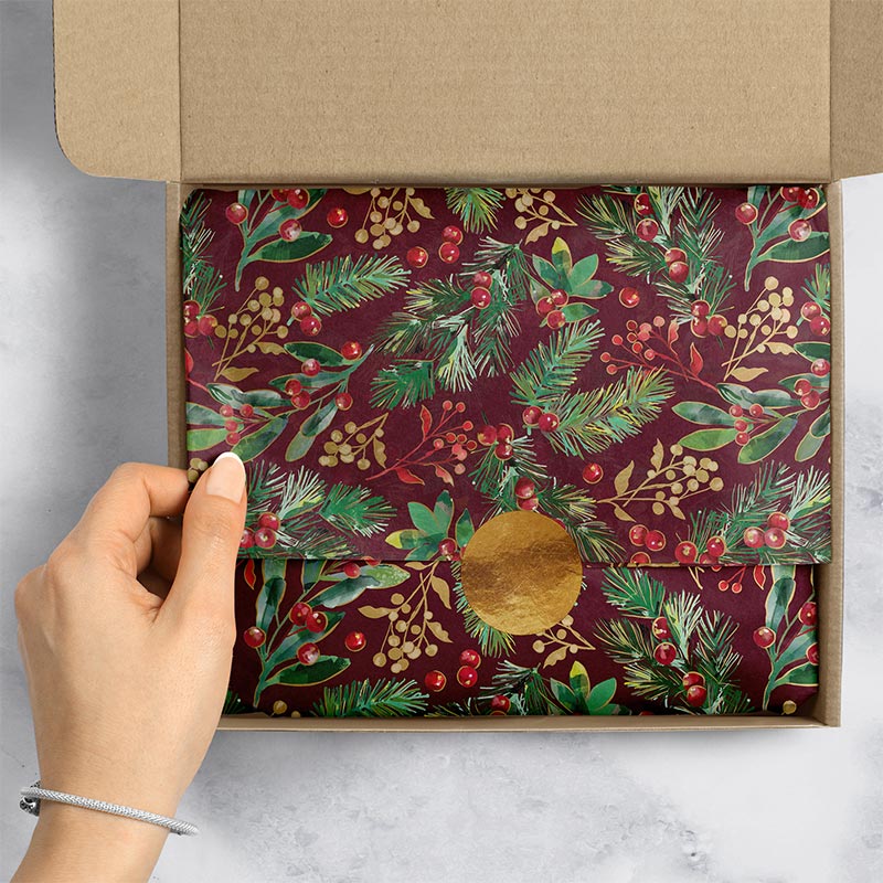 Winter Foliage Premium Tissue Paper (240 Sheets/Package)