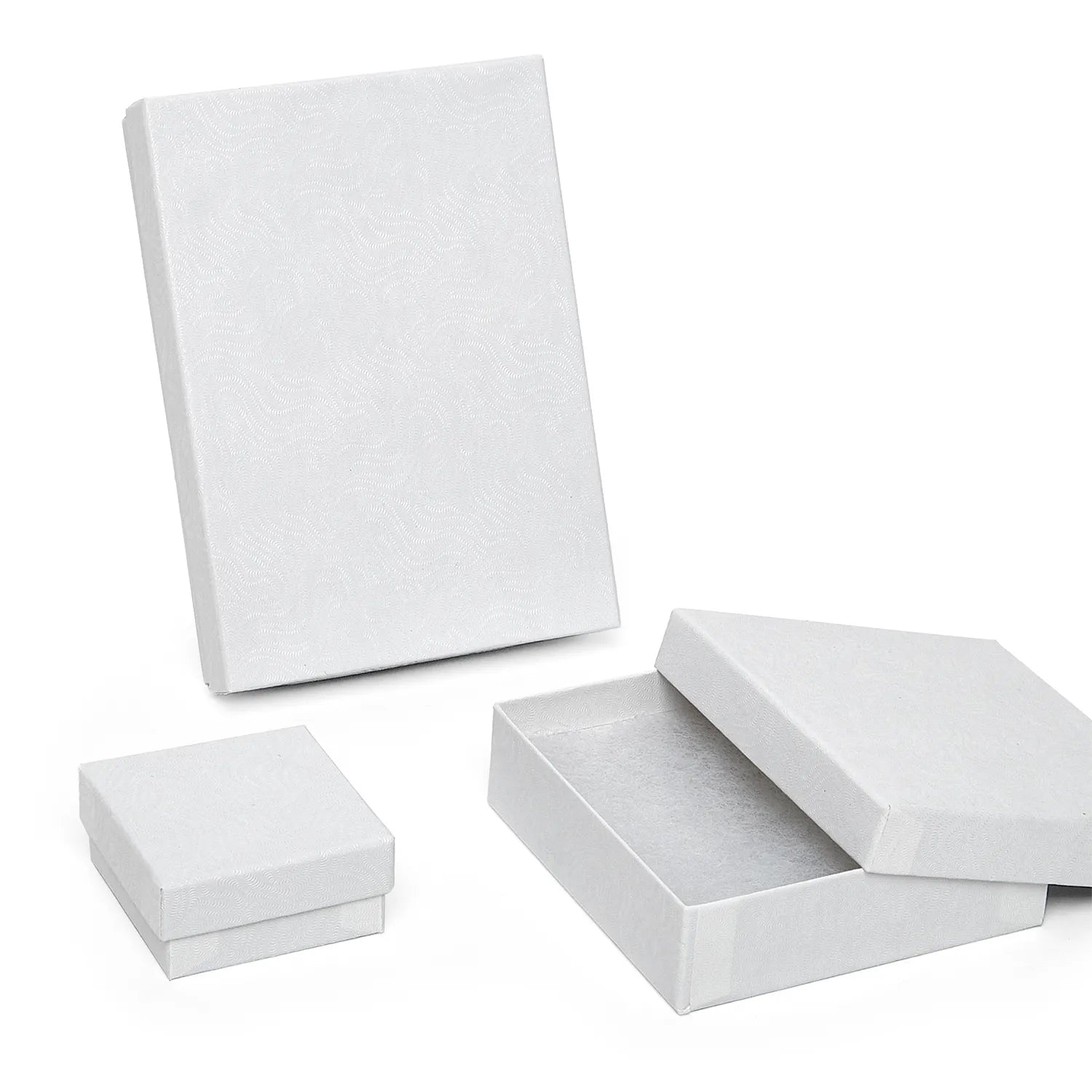 White Jewelry Boxes (100/Pack)