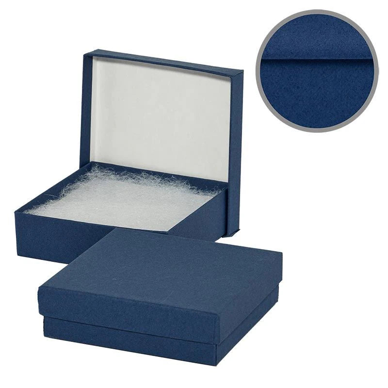 Solid Colored & Embossed Jewelry Boxes (100/Pack)
