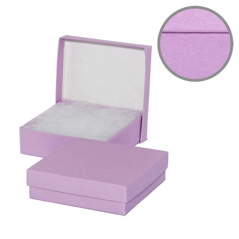 Solid Colored & Embossed Jewelry Boxes (100/Pack)