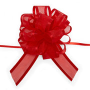 4" & 6" Arabesque Pom Pom Fabric Pull Bows (12/Pack)