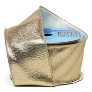 Gold Metallic Textured Wired Ribbon (2-1/2" X 10YD)