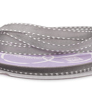 Narrow Saddle/Side Stitched Grosgrain Ribbon in Silver (3/8" X 25YD)