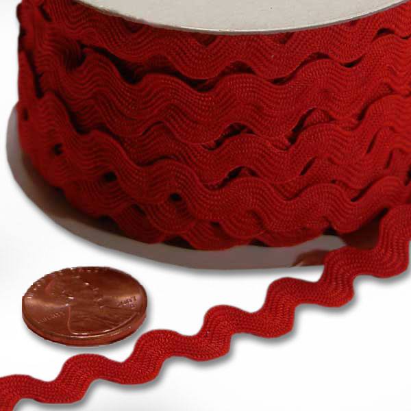 Red Ric Rac Trim (7MM X 25YD)
