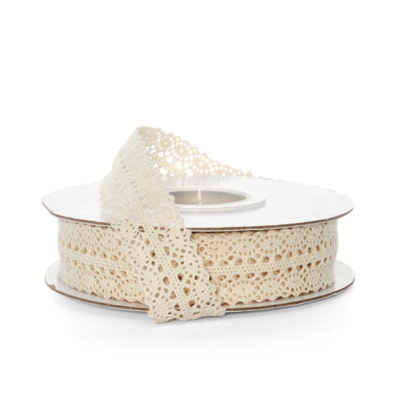 Ivory Cotton Crochet Lace Trim (1" X 10YD)