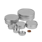 Shallow Round Tin Cans
