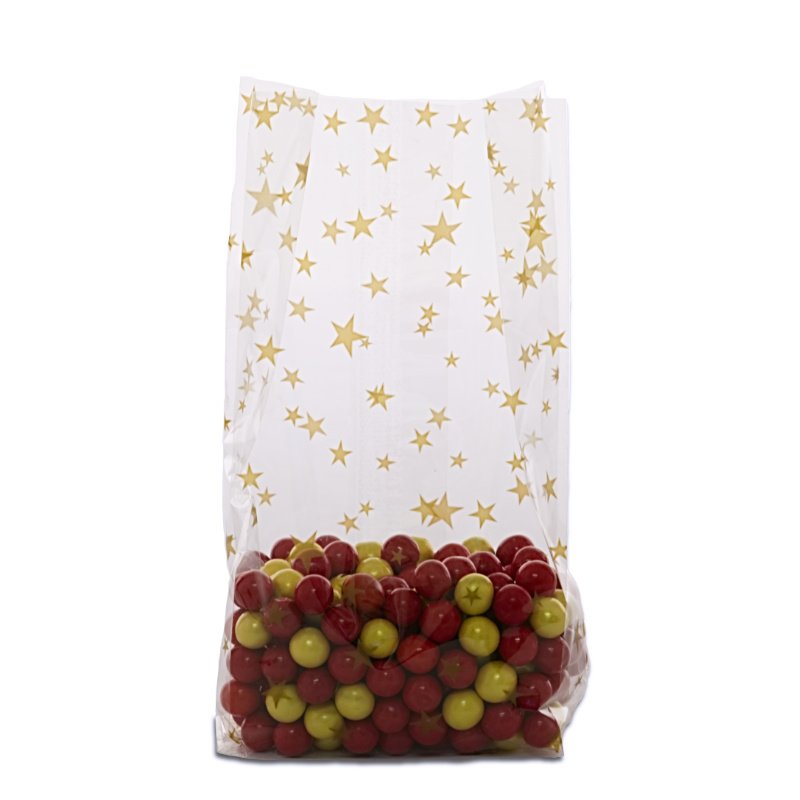 Festive Patterned Cello Bags (100/Pack)